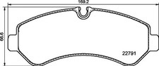 Rear brake pad set - brake,