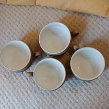 X 4 Denby Pottery Textured