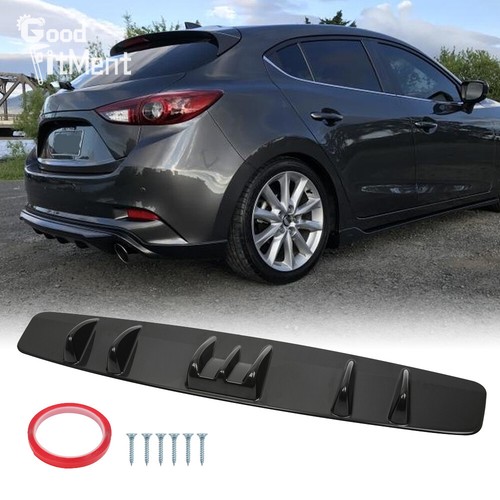 Glossy fin rear bumper lip - glossy,