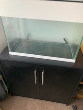 Sea Abray Aquarium fish tank with Black Cabinet stand used