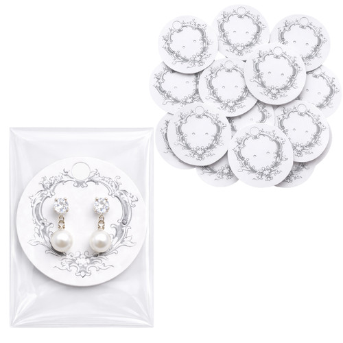 White 5cm round jewellery - 5cm,