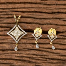 Cubic Diamond Pendant Necklace