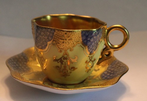 Antique coalport yellow gold - antique,