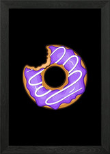 Donuts Framed Wall Art Poster
