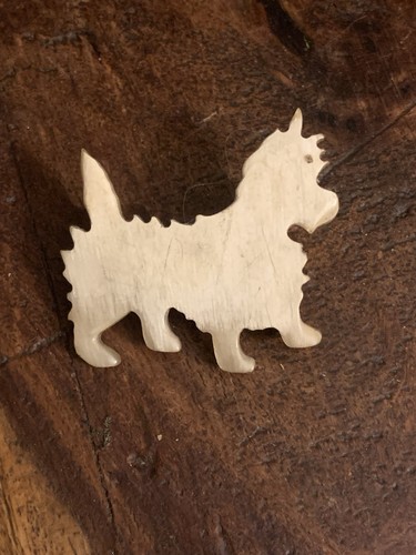 Vintage westie dog brooch - vintage,