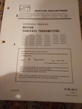 Aircraft Parts Manual SMITHS OVERHAUL MANUAL DESYNN CONTENTS TRANSMITTERS