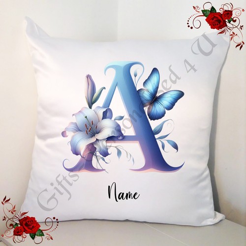 Personalised white cushion - 18",