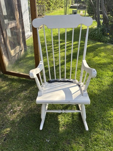 Vintage wooden rocking chair - chair, /
