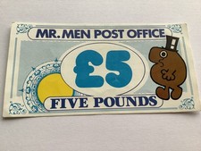 Mr Men Post Office Toy Bank Money Five Pound Note