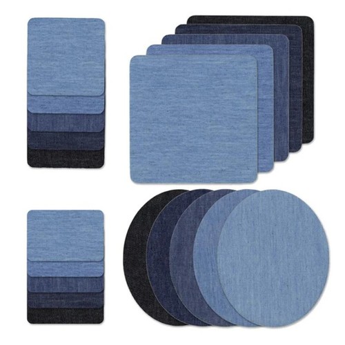 Iron fabric repair patches - on,