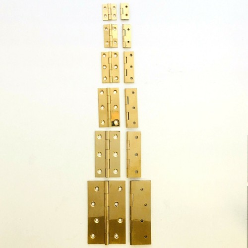 Solid brass drawn hinges - solid,