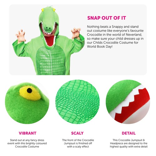 Child crocodile costume - crocodile,