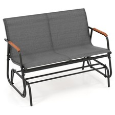 COSTWAY Patio Glider Bench