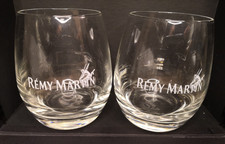 2 x Remy Martin Glasses Tumbler Cognac Snifters White Rémy Martin Logo 300ml