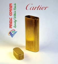 Genuine Cartier Lighter Parts Gold Body Only Must de Model VeryGood Condition C1