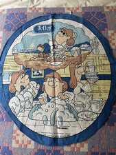 Vintage Tetley Tea Marketing Promotional Round Tea Towel 1980’s.