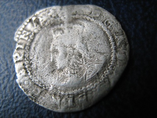 Elizabeth first penny greek - first, mm