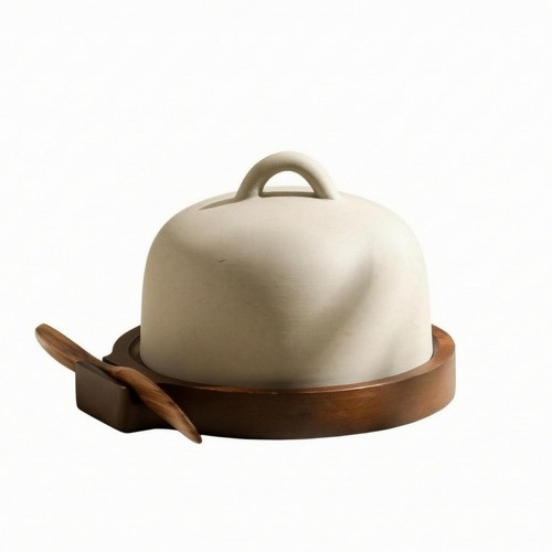 Butter dish set - dish, matte