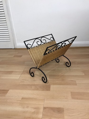 Vintage metal and rattan - vintage,