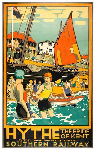 Vintage southern railway - southern, hythe