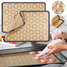 30 Cavities Macaron Baking Mat Silicone Cake Macaroon Non Stick Mould Pad Sheet