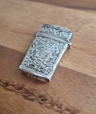 Antique Solid Silver Vesta