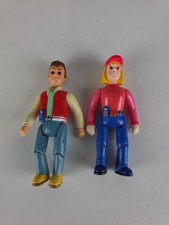 Tractor Tom articulated figure Set, Vintage Toys, 9 Cm Figures 