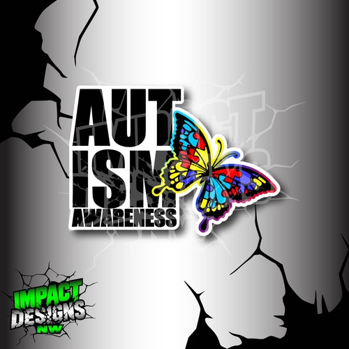 Autism awareness butterfly - autism,