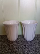 2 x Hotel Chocolat By Andrew Wicks White Mugs Pod Cups for Velvetiser