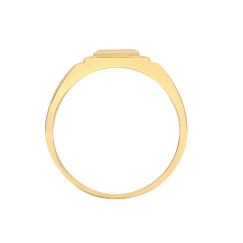 9ct yellow gold gents - gold, claw