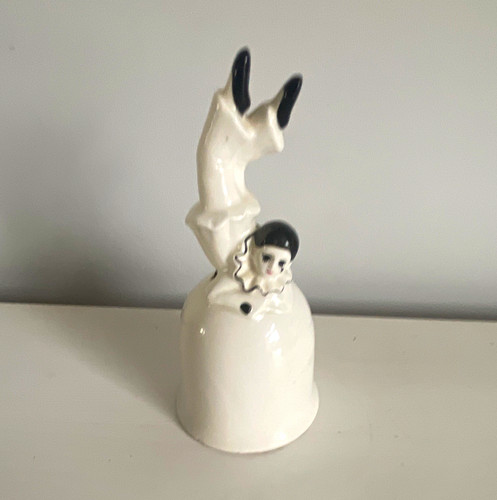 Ceramic clown figurine - ceramic, &