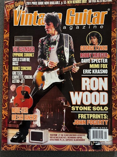 Vintage guitar magazine back - guitar,