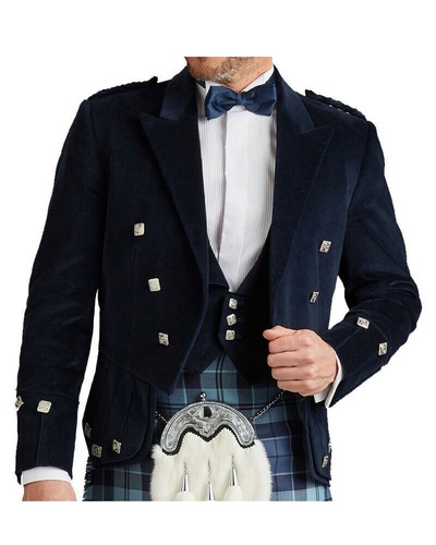 Men scottish blue velvet - scottish,