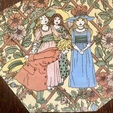 1970 Jonelle Sugar & Spice Cotton Sew On Panel 22cm x 22cm Boy Bowing to girls