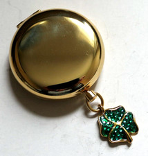 ESTEE LAUDER ~ Lucky 4 Leaf Clover Compact Basic Beige ~ Complete Finish ~ Boxed