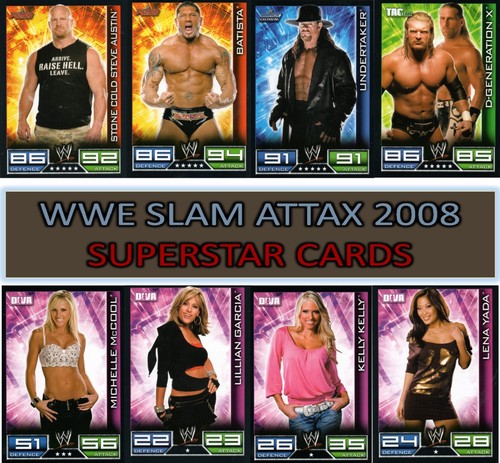 Wwe topps slam attax 2008 - wwe,