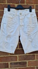 Primark white mens boys ripped