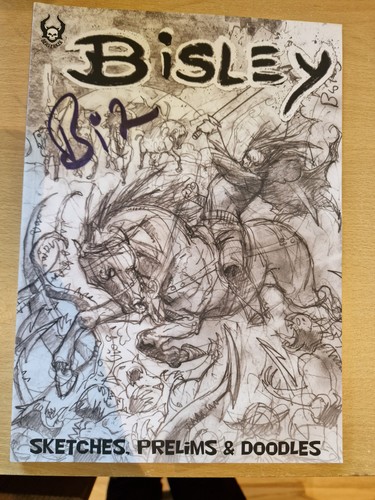 Signed simon bisley - simon, sketches