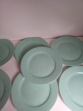 Limoges porcelain de sologne large dinner plates. Set of 7. 30cm diameter