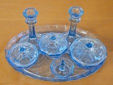Beautiful Vintage Blue Glass