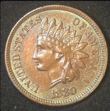 1880 Indian Head Cent - Very