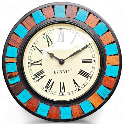 Handmade wooden wall clock - wooden,