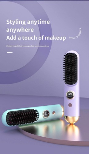 Hair straightener brush - straightener,