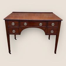 Antique English Victorian Mahogany Desk Writing Table By Spillman & Co