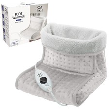 Electric Foot Warmer Heated Feet Slipper Therapeutic Pain Relief Washable Winter