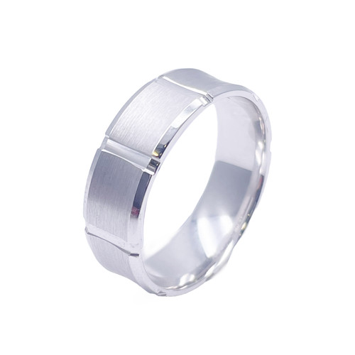 Mens platinum wedding band - platinum, 7mm