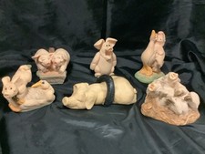 Collectable, 6 x piggin ornaments (C)