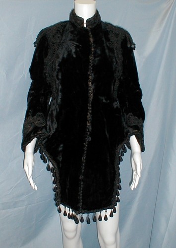 Plush antique dress - antique,