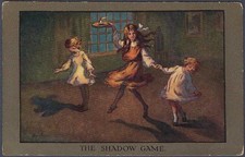 The Shadow Game - art postcard by Sybil Barham