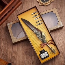 Vintage feather quill - feather,